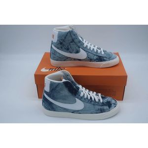 Unisex Nike Blazer Mid '77 Washed Denim Casual Sneakers Size 8.5(W) 7(M)